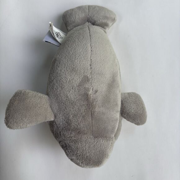 The Petting Zoo Grey Manatee Plush Stuffed Animal Ocean Mammal Toy 2011 9 in. - Picture 7 of 12